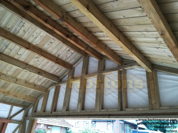 5.5m x 5.5m Double Garage Timber Framed